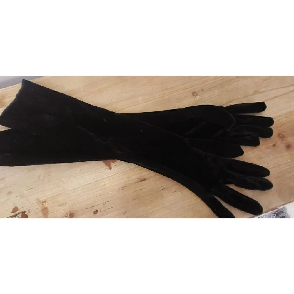 Velour black glove lot